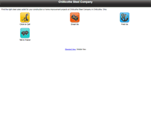 Tablet Screenshot of chillicothesteel.com